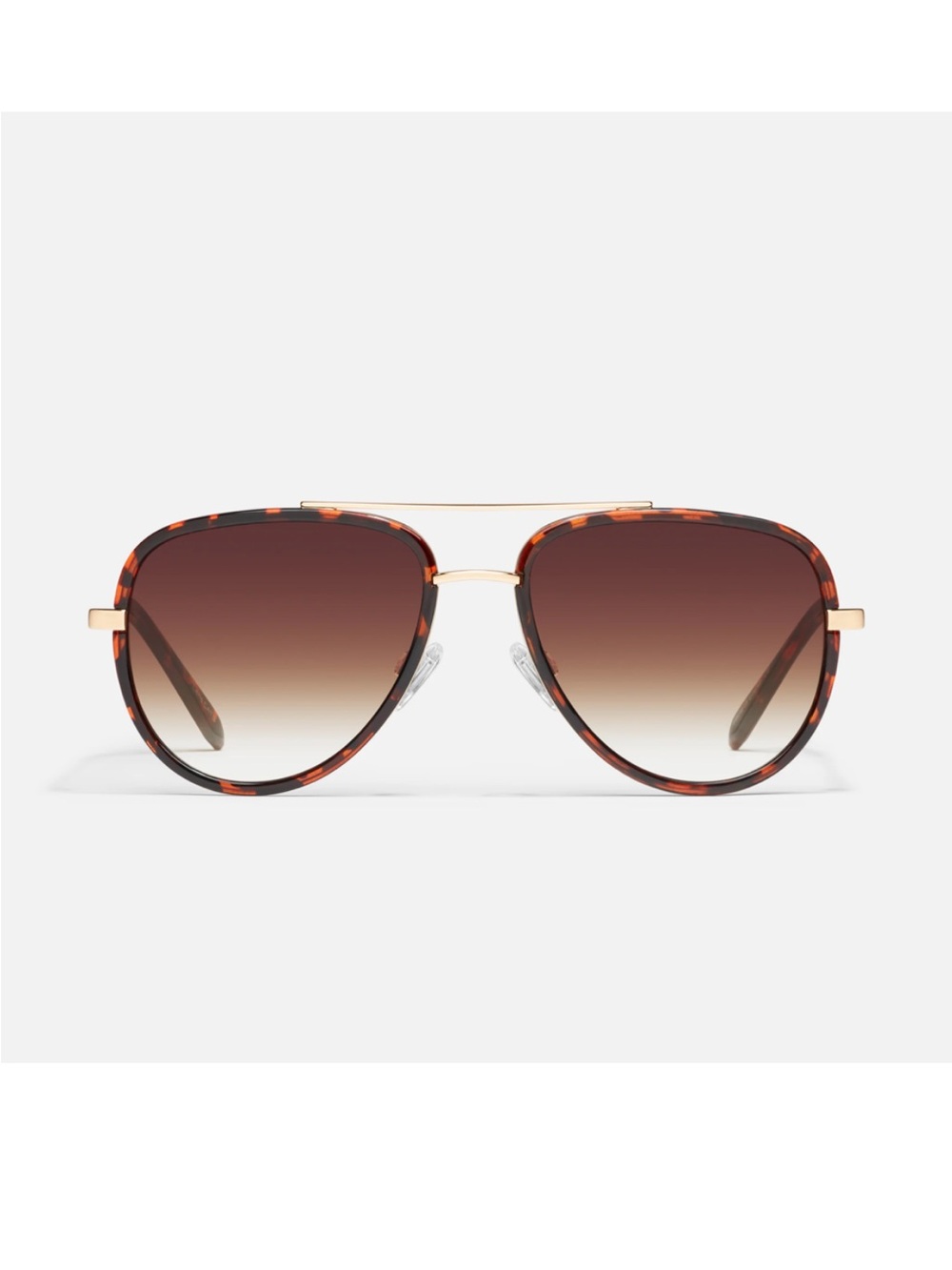 Quay Australia Brown Gradient Aviator Sunglasses - Picture 3 of 6